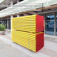 WUFANG 200mm 12mm Thick High Quality Waterproof Spruce Pine Wood H20 Timber Beam Yellow Painted Eco-friendly Wooden Girder