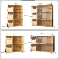 Offre limitée : Grande Villa pour chats de luxe en bois massif, style moderne, pour animaleries