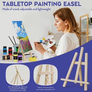 80 pièces Premium adulte Art Set toile acrylique fournitures professionnel brosse <span class=keywords><strong>chevalet</strong></span> tout-en-un cadeau bricolage <span class=keywords><strong>Kit</strong></span> de dessin - Product Image 6