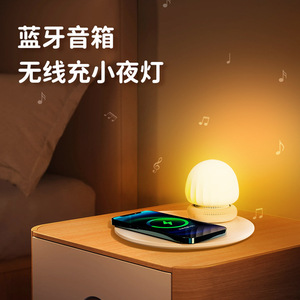 ลำโพงพกพาพร้อมที่ชาร์จไร้สายและไฟ LED สำหรับใช้ในบ้านและนอกบ้าน แบตเตอรี่แบบชาร์จได้ 5V - Product Image 5