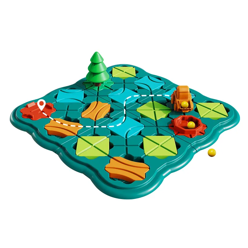 Hot Selling STEM Match Brain Teaser Puzzlespiel Logischer Road Builder für Kinder im Alter von 2-4 Jahren Unisex Smart Board Game