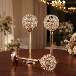 Candelabro votivo de metal moderno de alta calidad en latón y vidrio, soporte de vela de lujo para decoración del hogar de lujo - Product Image 6