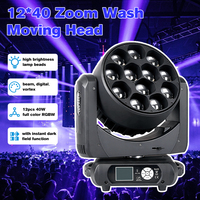 12x40W grande abeille oeil tête mobile lumière RGBW Zoom lavage DMX512 contrôle DJ Disco fête Bar Club mariage Concert éclairage de scène