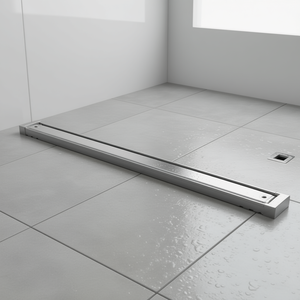 Desagüe de Ducha Lineal de 30 Pulgadas con Acabado Cepillado, Incluye Filtro para Cabello, Diseño Moderno para Apartamentos - Product Image 2