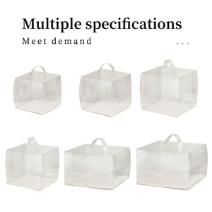 6 इंच स्टॉक ढहने योग्य मिनी स्पष्ट खाद्य ग्रेड पालतू जानवर खाद्य उपयोग के लिए उच्च पारदर्शी खुदरा पैकेजिंग बॉक्स - Product Image 4