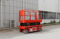 Plateforme élévatrice à ciseaux tout-terrain de 14 m avec moteur diesel, grande plateforme de chantier, assistance technique