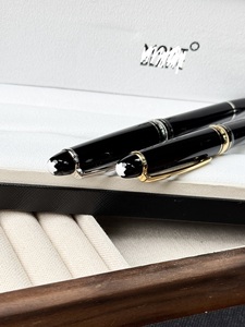 Juego de bolígrafo de pluma estilográfica de plástico Premium de lujo clásico, ancho de escritura de 1,0mm, diseño cónico elegante en oro y plata - Product Image 2