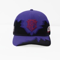 Gorra de Béisbol Ajustable con Bordado de Letras y Borde de Llama, Estilo Hip Hop Urbano