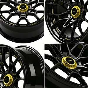 ล้อขนาด 18 19 20 22 นิ้ว 6061-T6 แบบ 1 หรือ 2 ชิ้น 5x114.3 ล้อฟอร์จสีดำซาติน สำหรับล้อ ZR1 Z06 C8 CL2-M70 - Product Image 3
