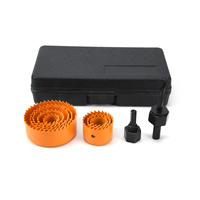 Nesen Lot de 10 scies cloches en acier rapide pour le bois, toutes tailles courantes, pointe en acier trempé, pour portes de placards et plaques murales domestiques