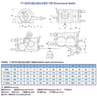 Tête de division universelle robuste de qualité industrielle F11-200A pour machine de fraisage de précision, outil de division pour le perçage