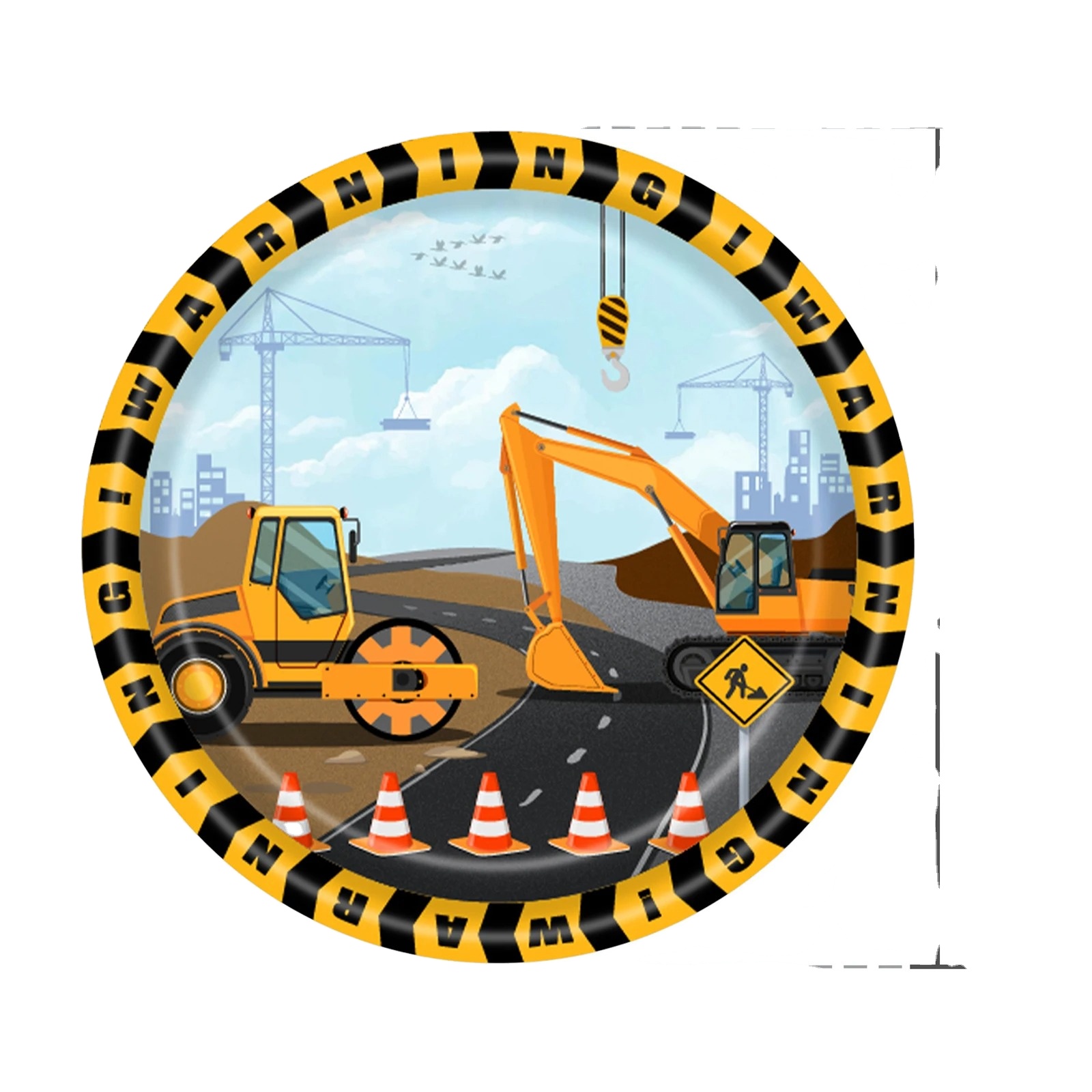 20 Sellos Autoentintables De Construcción Para Niños – Excavadora, Bulldozer Y Hormigonera – Regalo Perfecto Para Cumpleaños Y Aula