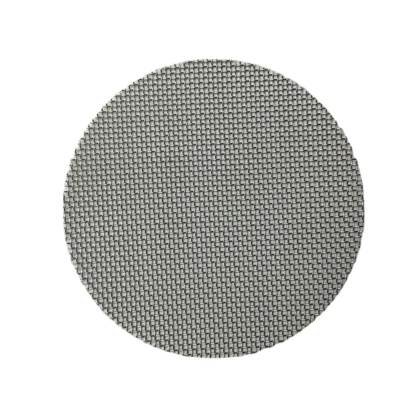 round shape ss 304 stainless steel woven mesh filter screen disc with high quality