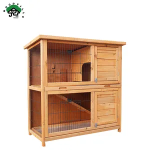 Premium Wooden Pet Cages Direct From Factory for Bunny Wooden Rabbit Cage