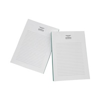Bloc-notes en papier A6 en promotion personnalisée Bloc-notes avec logo et motif Bloc-notes à feuilles mobiles avec bord vert