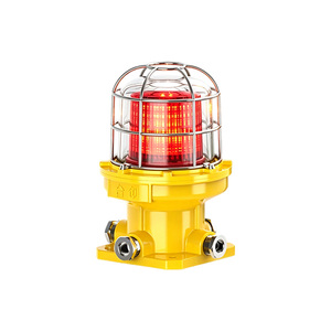 Feu de signalisation d'obstruction aérienne LED antidéflagrant AC220V en alliage d'aluminium IP66 non-réfléchissant Yuge HKZAD-09 pour tours et cheminées - Product Image 2