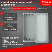 Boîtier de jonction en aluminium moulé thermolaqué FA40 360x160x95mm pour extérieur avec joint de câble Chine continentale