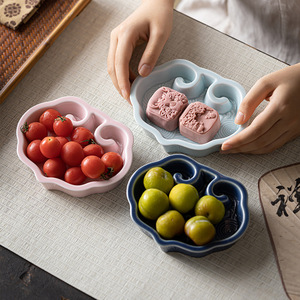 <b>Ceramic</b> Fruit Platter Irregular Shape Porcelain Tea Room Dessert <b>Plate</b> Wedding Occasion - Product Image 5