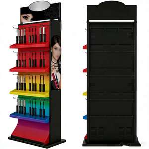 कारखाना लकड़ी कॉस्मेटिक डिस्प्ले कॉस्मेटिक डिस्प्ले गोंडोला मेकअप डिस्प्ले स्टैंड त्वचा को दुकान के लिए मस्करा डिस्प्ले स्टैंड प्रदर्शित करता है। - Product Image 2