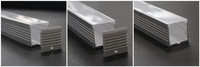 LS-142 profilé en aluminium série 6000 35x35mm pour diffuseur de plafond avec service de traitement de coupe pour décorations