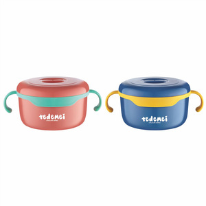 Bol en acier inoxydable 304, boîte à lunch pour enfants, boîte à nourriture pour bébé anti-chute, isolée et chauffante avec poignée - Product Image 3