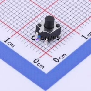 GT-TC072A-H050-L1 Tactile Switch SMD-3P,4.5x4.5mm Switch Single Pole Single Throw Round Button 1.6N Horizontal Mount - Product Image 1
