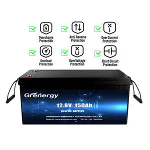 Lifepo4แบตเตอรี่ลิเธียมไอออน200ah 12V 100AH LFP 11kg สำหรับสถานีพลังงานแสงอาทิตย์12.8V ลึกแบบอัจฉริยะแบบชาร์จไฟได้ - Product Image 1