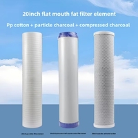 Filtre à cartouche de traitement de l'eau à charbon actif 1 cartouche de filtre UDF CTO de 5 microns Filtre à osmose avec une longueur de 20 pouces