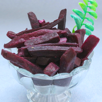 Snacks al Estilo Chino, Tiras de Camote Morado Fritas, Bajas en Grasa, de Primera Calidad, Diseño Personalizado