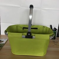 Zomerse eco-vriendelijke, populaire opvouwbare fruit- en boodschappenmanden & opbergmanden van opvouwbaar textiel voor supermarkten