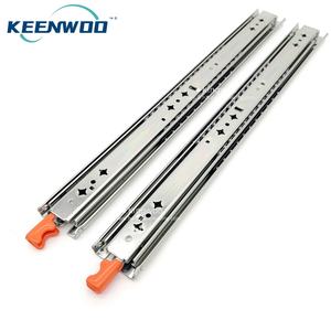 Glissière d'armoire de 53 <span class=keywords><strong>mm</strong></span> de large avec verrouillage à main, fonction d'entrée/sortie de verrouillage de rail de tiroir à usage intensif de <span class=keywords><strong>400</strong></span> <span class=keywords><strong>mm</strong></span> en stock - Product Image 4