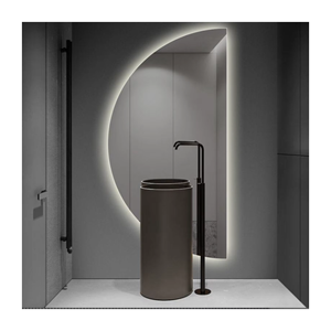 <span class=keywords><strong>Grand</strong></span> <span class=keywords><strong>miroir</strong></span> intelligent de bain illuminé en forme de dôme en <span class=keywords><strong>demi</strong></span>-<span class=keywords><strong>cercle</strong></span>, rectangle décoratif en <span class=keywords><strong>demi</strong></span>-lune, lumière LED, pour hôtel - Product Image 1