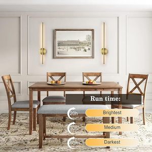 Cross-border LED strip wall lamp, remote <b>control</b> adjustable, rechargeable, <b>wire</b>-free, magnetic strip wall lamp for - Product Image 2