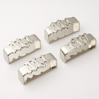 Boucle de maintien de ceintures personnalisées Boucle de boucle de ceinture en nickel Boucle de sangle en métal argenté pour bricolage de ceinture en cuir