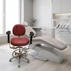 Chaise de médecin réglable en hauteur, tabouret dentaire en métal, plage de hauteur d'assise 560-700 mm, chaise pour ophtalmologie, chirurgie esthétique - Product Image 1