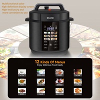 Nouvelle Cocotte-minute Électrique Multifonctionnelle 2026, Grande Capacité 6L, Affichage Couleur, Cuisinière à Pression Numérique Intelligente pour la Cuisine Domestique