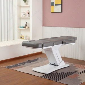 <span class=keywords><strong>Fauteuil</strong></span> de spa électrique, mobilier de salon, surmatelas de beauté pour soins du visage, lit de massage cosmétique arqué pour cils, lit de massage facial pliable en 3 sections - Product Image 1