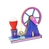 Handkurbel-Generator Wissenschafts-Experimentier-Set Montage-Spielzeug Technologie Kleine Erfindung DIY Bastelmaterial-Paket