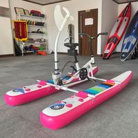 Vélo aquatique gonflable pour enfants, style SUP, ponton flottant plat, cadre en aluminium léger, portable, fabrication chinoise Lumark