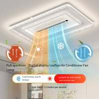 Lámpara de ventilador de iones negativos de purificación de aire con pantalla Digital con Control remoto de dormitorio de sala de estar para luz de ventilador de Hotel