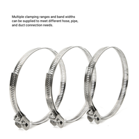 Collier de serrage rapide en acier inoxydable à visser pour tuyau d'air
