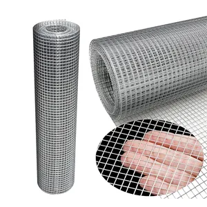 Factory Sale Hot Dipped Galvanized Iron Hardware Cloth Bird Rabbit Cage 1*1 2*2 inch Welded Wire Mesh Fence