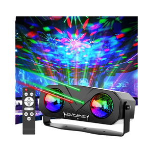 Đèn sân khấu LED điều khiển từ xa, bóng ma thuật DJ Disco 3 trong 1, máy chiếu bầu trời sao & sóng biển cho ánh sáng tiệc tùng - Product Image 5