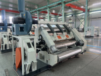 Máquina Automática para Fabricar Cajas de Cartón Corrugado de Una Cara para Embalaje de Plástico y Madera para Botellas de Papel