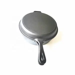 Panci Masak Kombo Besi Cor dengan Tutup Grill Pan untuk Memasak