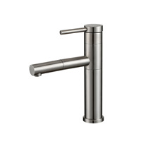 Robinet de lavabo extractible en acier inoxydable SUS304, levier unique, rotation à 180 degrés, pour hôtel