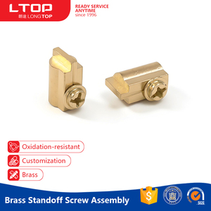 Bloco de Terminais de Latão para Placa PCB, Conector de Cabo em Formato de Ferradura Meia-Cana com Parafuso M3 - Product Image 1