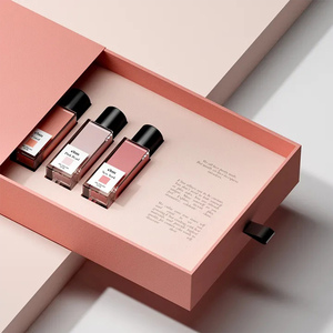 Custom Color Decoration Process Printed Logo Coated Paper Perfume Packaging Drawer Box with Pattern Customize - Product Image 6