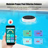 Testeur de chlore WiFi Zigbee 7 en 1 PH/ORP/EC/TDS/Salinité/Temp/CL/Testeur d'eau salée APP Control PH Monitor avec Hub pour la natation