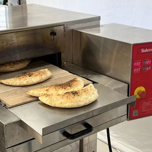 Pao pita USO COMERCIAL transportador eléctrico piedra cinturón horno restaurante 18 pulgadas sabor <span class=keywords><strong>original</strong></span> <span class=keywords><strong>pizza</strong></span> italiano transportador túnel horno - Product Image 1